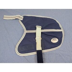 WeatherBeeta Navy Blue Quilted Dog Coat Jacket Reflective 16 Inch Size 16 Medium